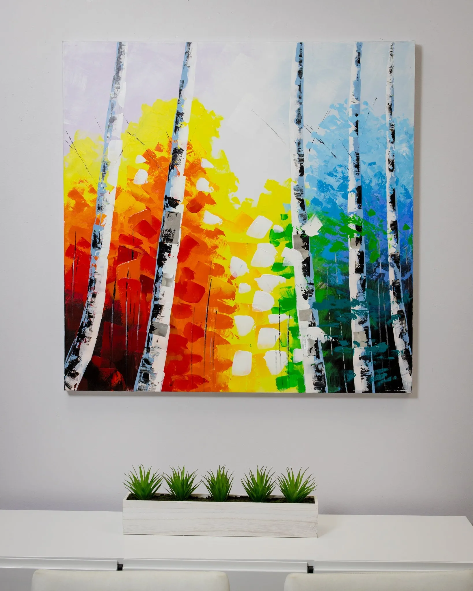 39" Quadrado Forest 3D Canvas