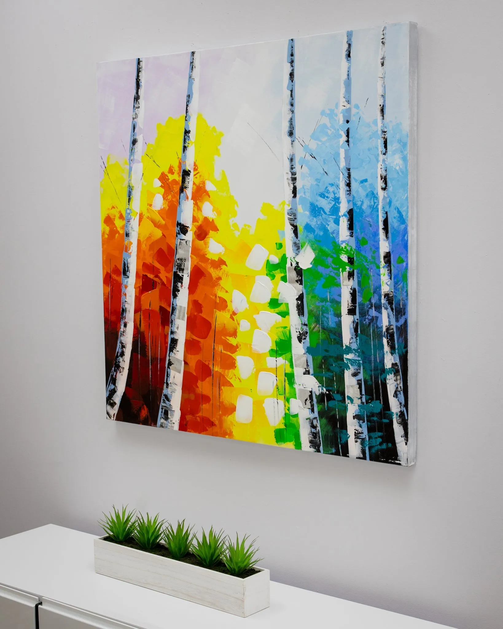 39" Quadrado Forest 3D Canvas