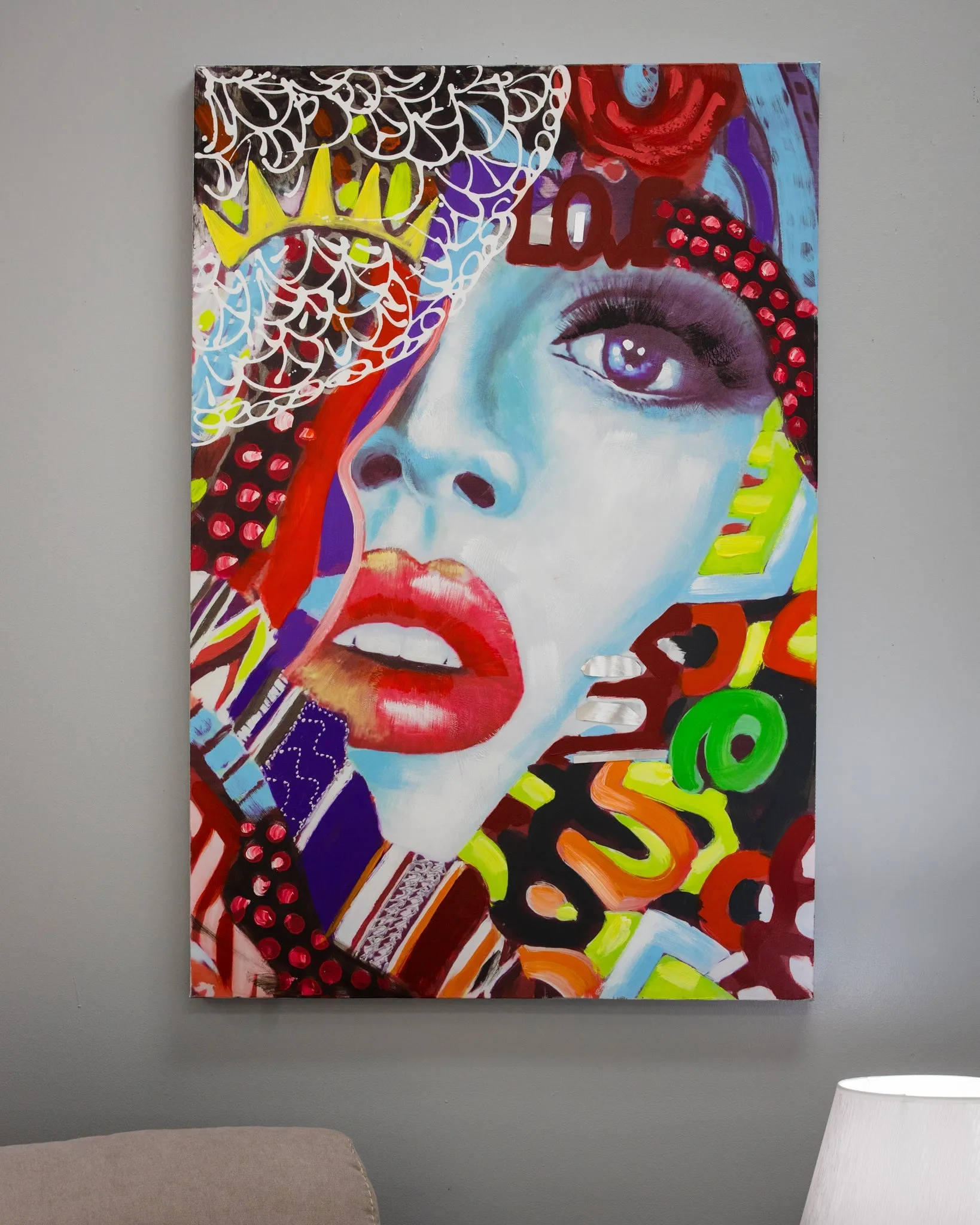 47" Colorful Belle Canvas