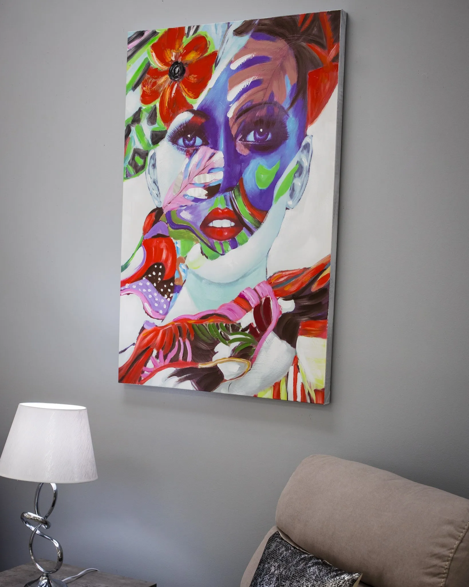 47" Colorful Femme Canvas