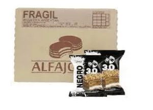 Alfajor Blanco y Negro Triple Milk Chocolate with Dulce de Leche & Vanilla Box 21u. 73.5g/2.59oz.