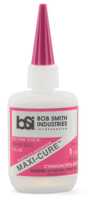 Bob Smith Maxi-Cure Extra Thick CA Glue 1oz