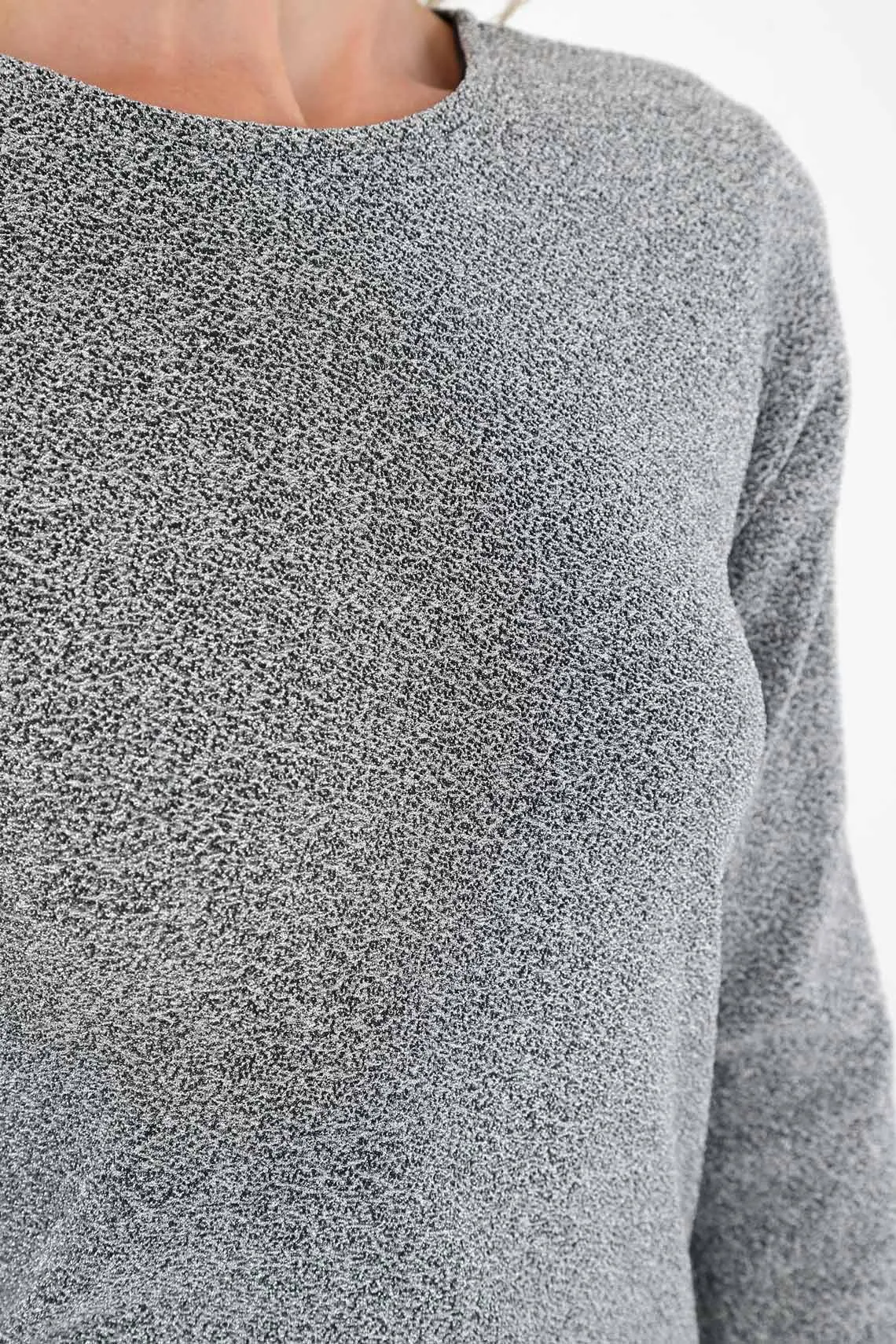 Sure! Heres an optimized title for the e-commerce product:

Womens Sparkling Gray Hoodie with Shimmer Effect