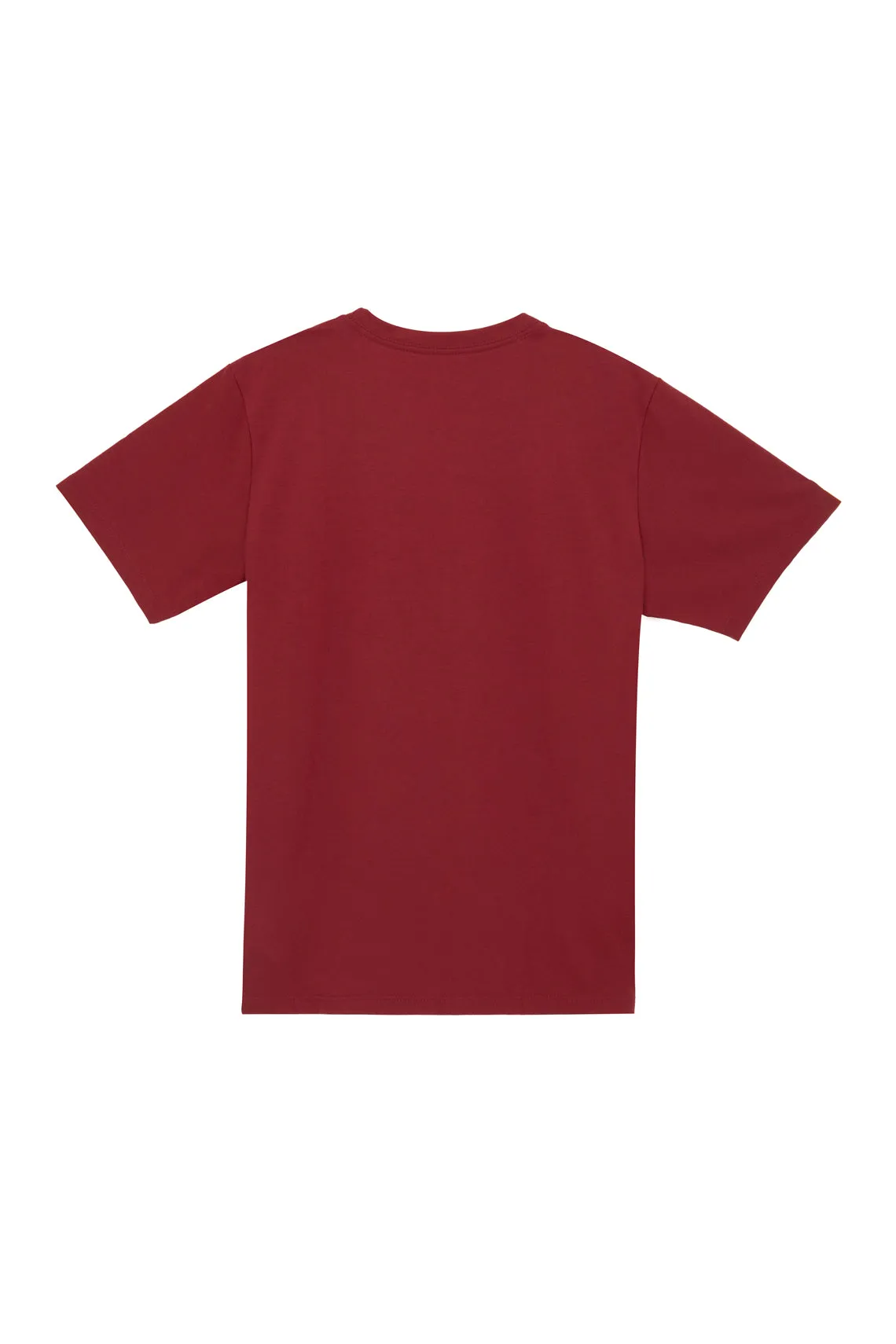 Camiseta básica manga corta roja para hombre