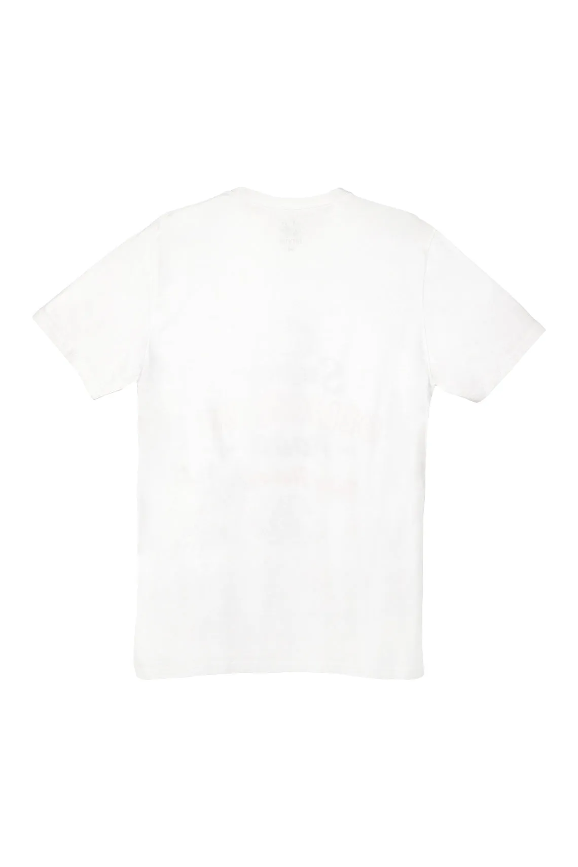 Camiseta cuello redondo blanca para hombre