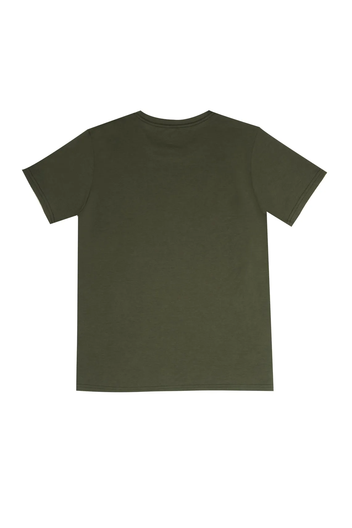 Camiseta estampada verde para hombre