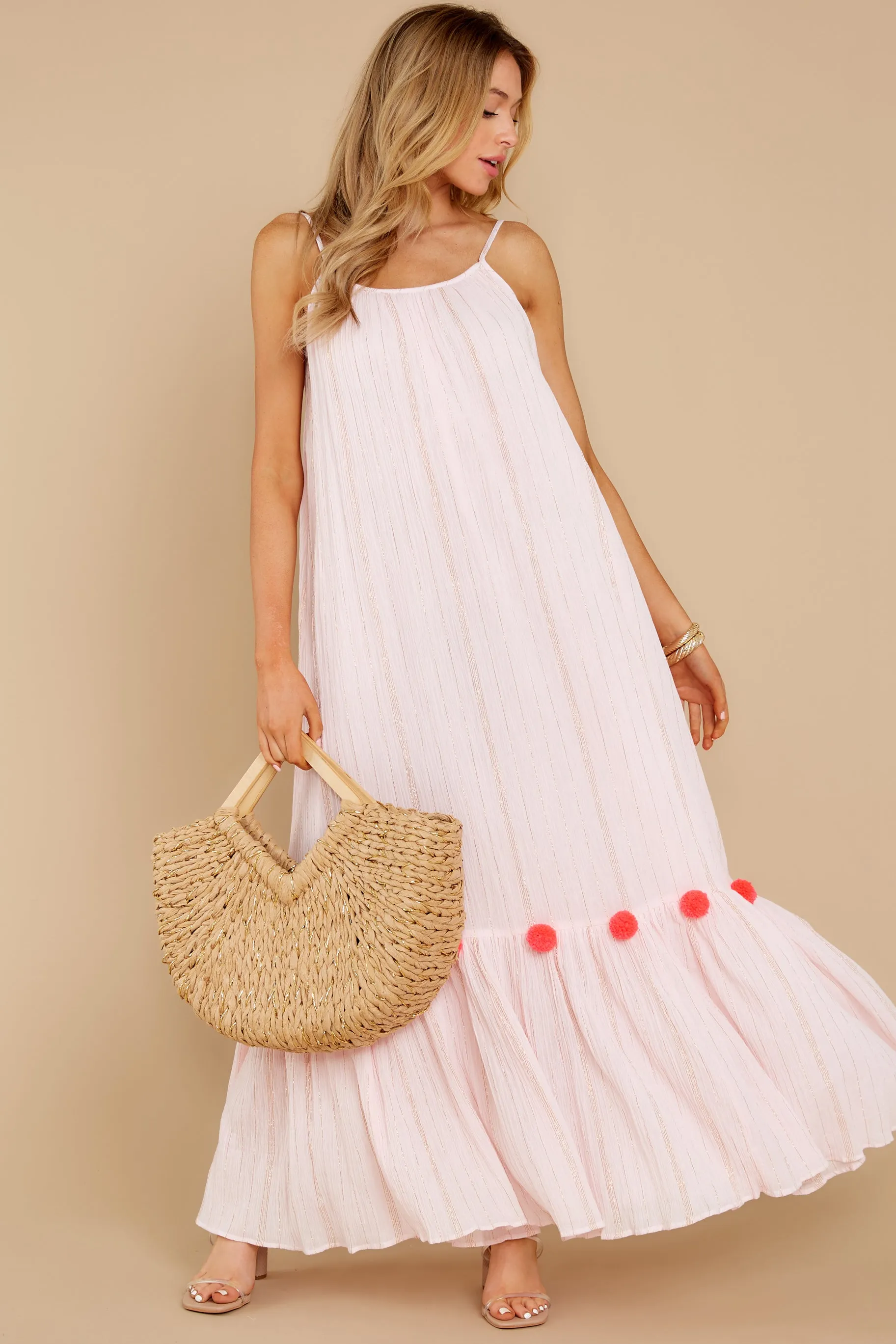 Clea Pink Maxi Dress