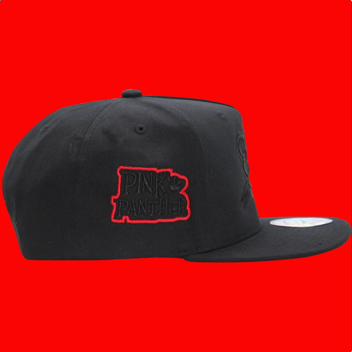 Culiacan La Pantera Bordado Negro FT68 Gorra Ferreti Vicera Plana