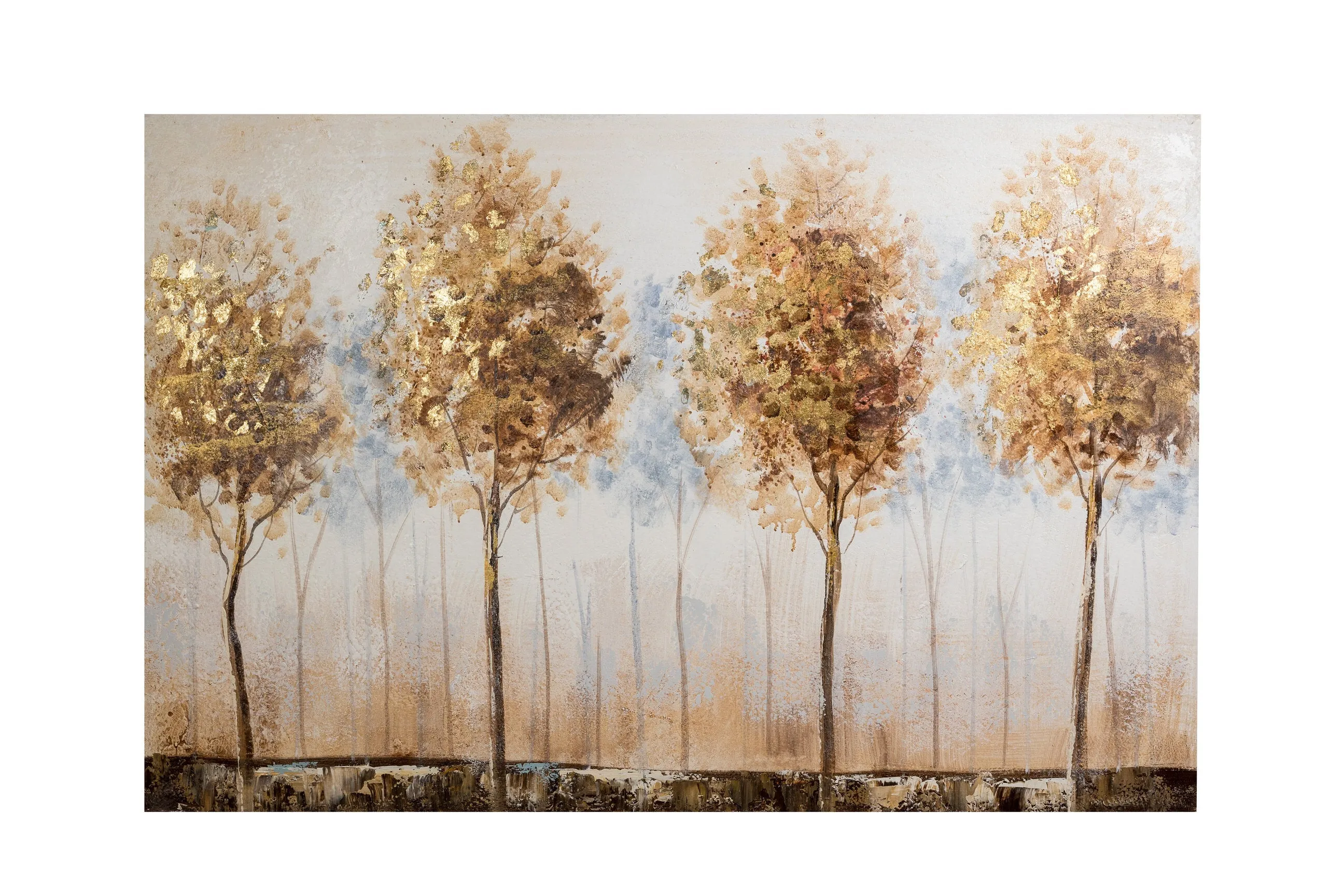 Golden Trees Wall Decor