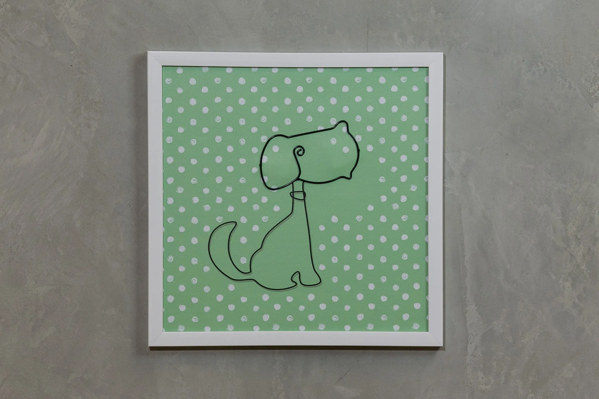 Green Dog Wall Décor 16" x 16"