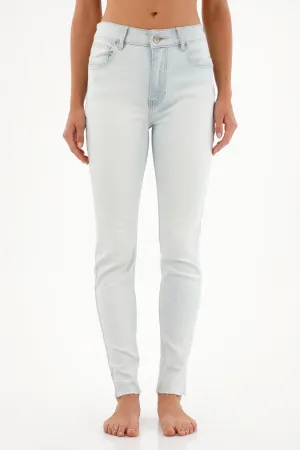 Jean Jegging tiro alto tono ice para mujer