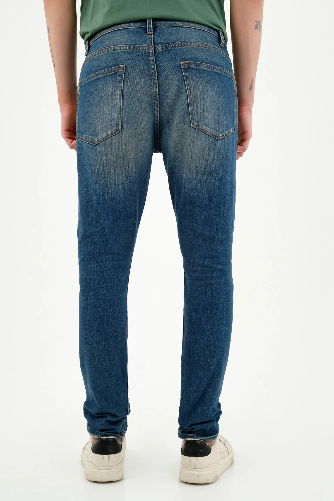 Jean Skinny azul para hombre