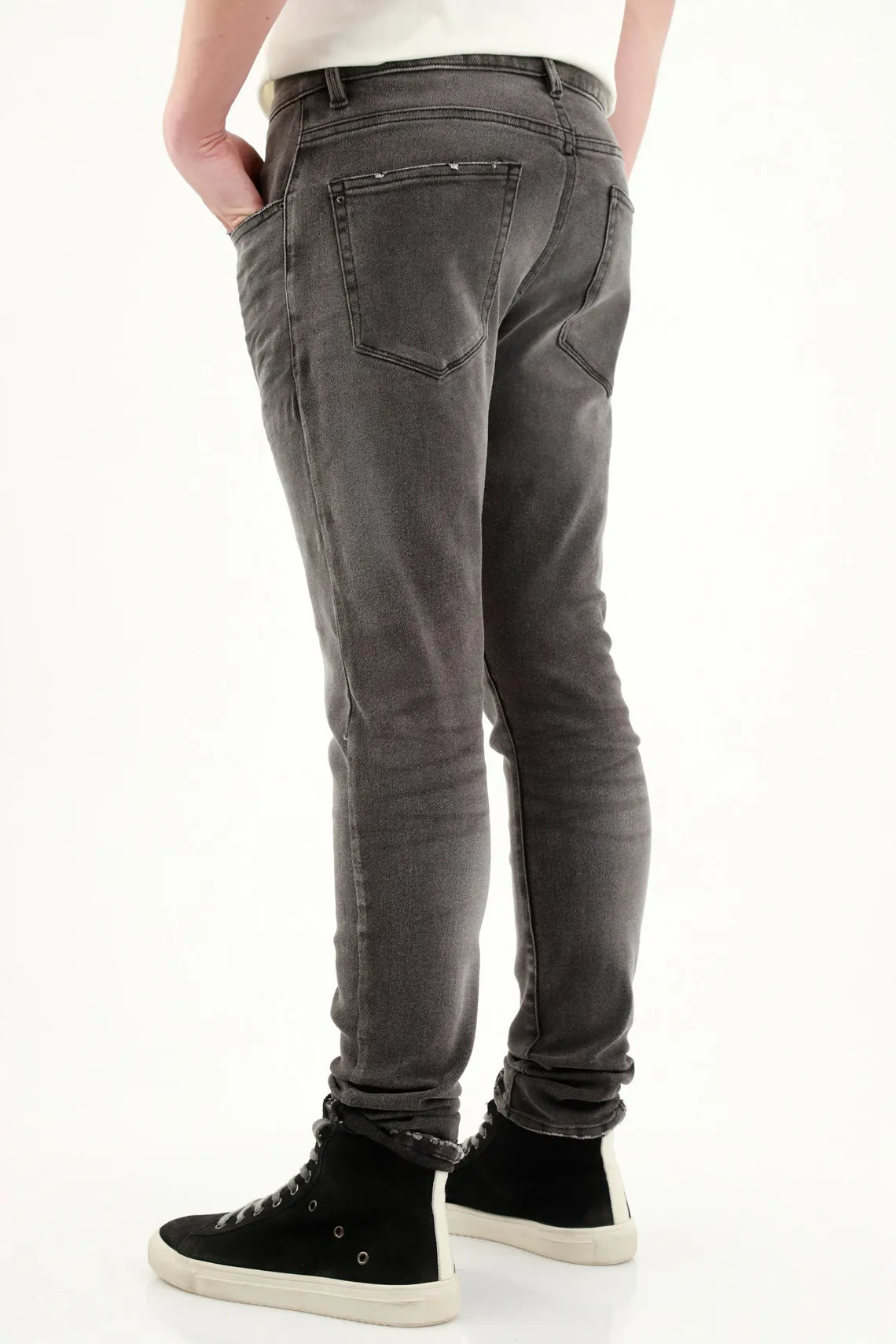 Jean Skinny black denim para hombre