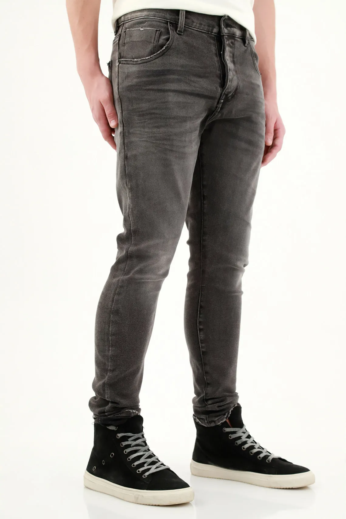 Jean Skinny black denim para hombre