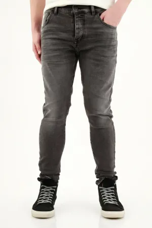 Jean Skinny black denim para hombre