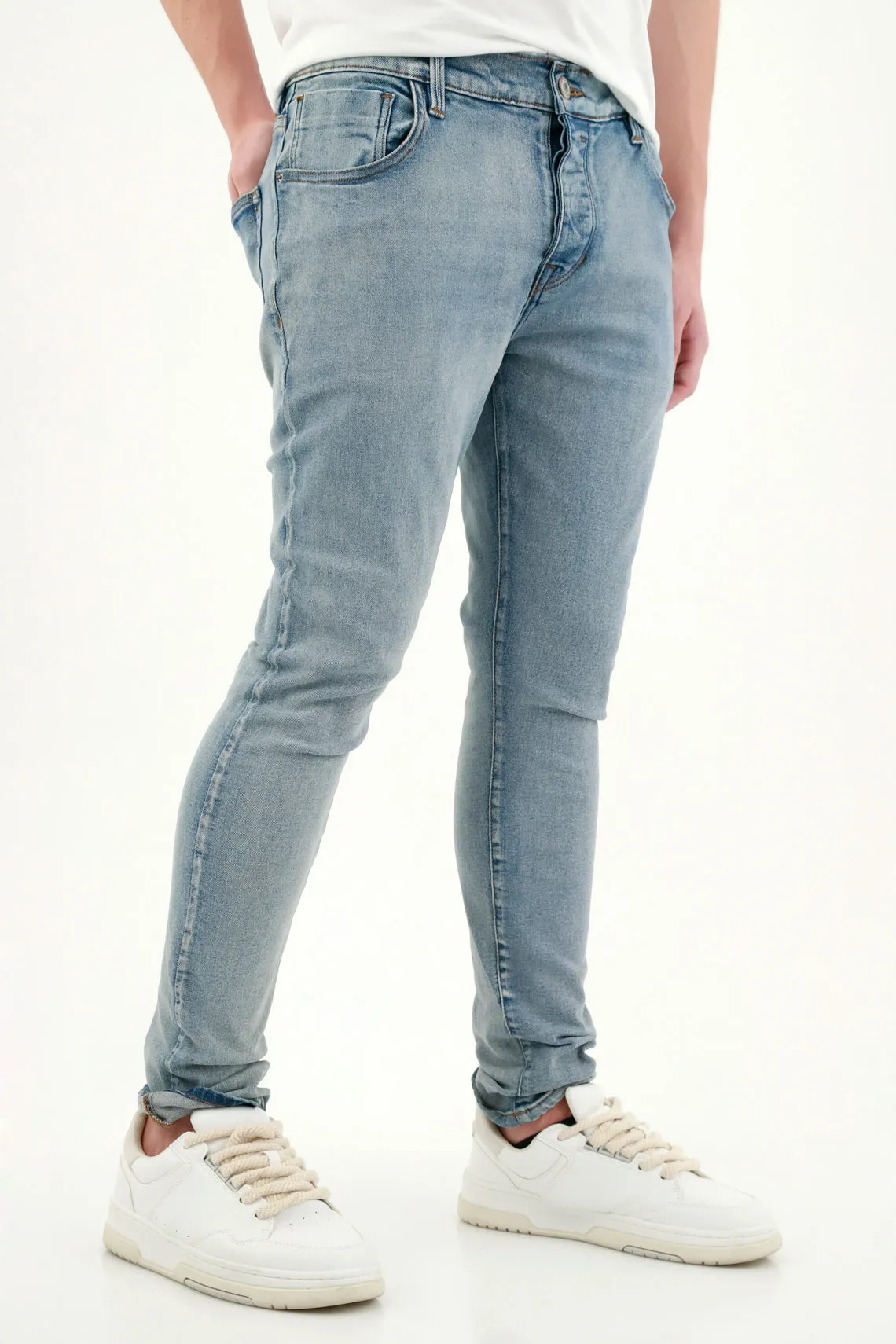 Jean Skinny clásico azul para hombre