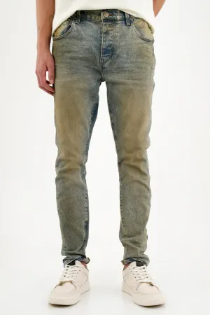 Jean Super Skinny tono claro para hombre