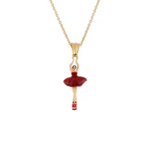 LES NÉRÉIDES Mini Ballerina And Red Tutu Necklace