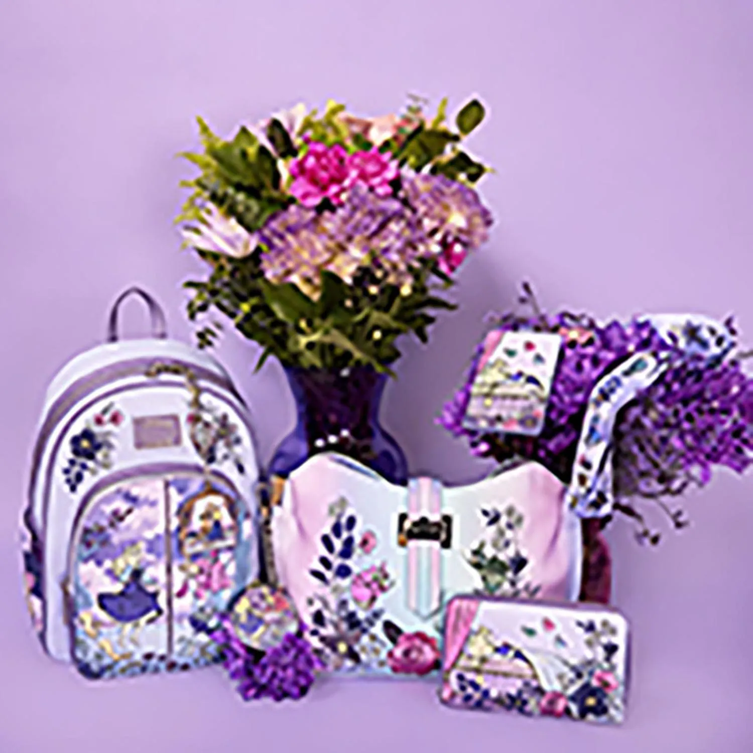 Loungefly Crossbody 65Th Anniversary Floral Ombre La Bella Durmiente