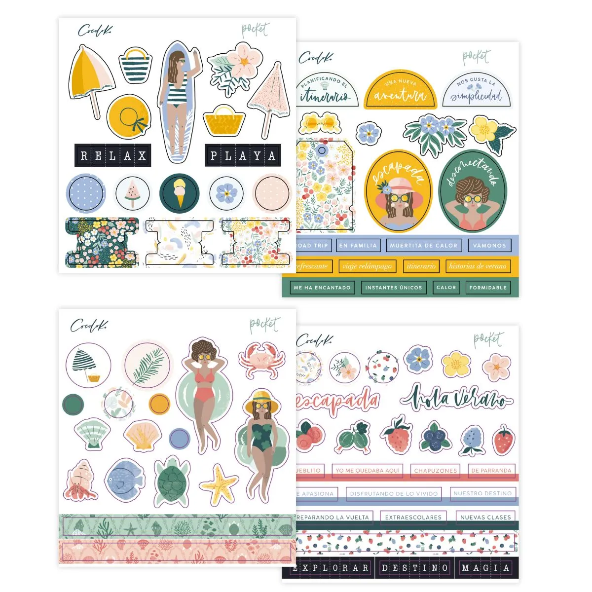 Pack COPACABANA Special Edition (Papeles, Puffy, Die Cuts, Stickers)