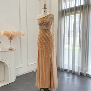 Vestido de Festa Longo Dourado Luxuoso - Modelo Especial