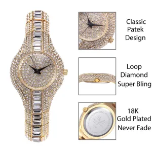 Women Watch Shockproof Waterproof Ladies Metal Watch bracelets Rhinestone Watches Reloj para Mujeres