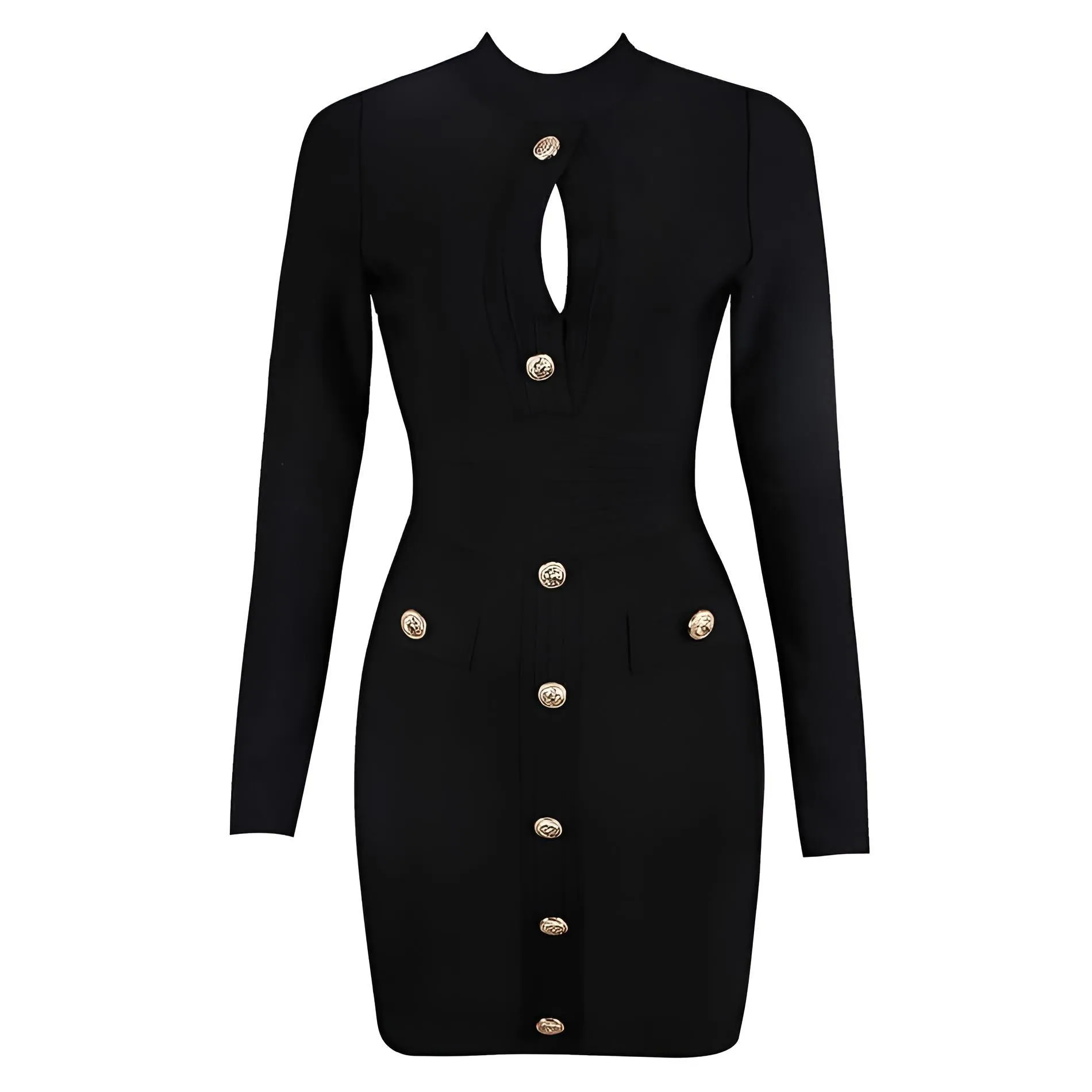 Women's Button Body-con Mini Dress